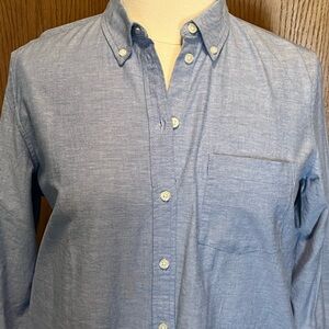 GAP Light Blue Casual Button-Down Dress